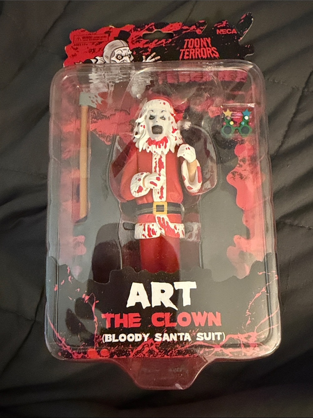 NECA Toony Terrors ART The Clown (Bloody Santa Suit) Action Figure - Red & White
